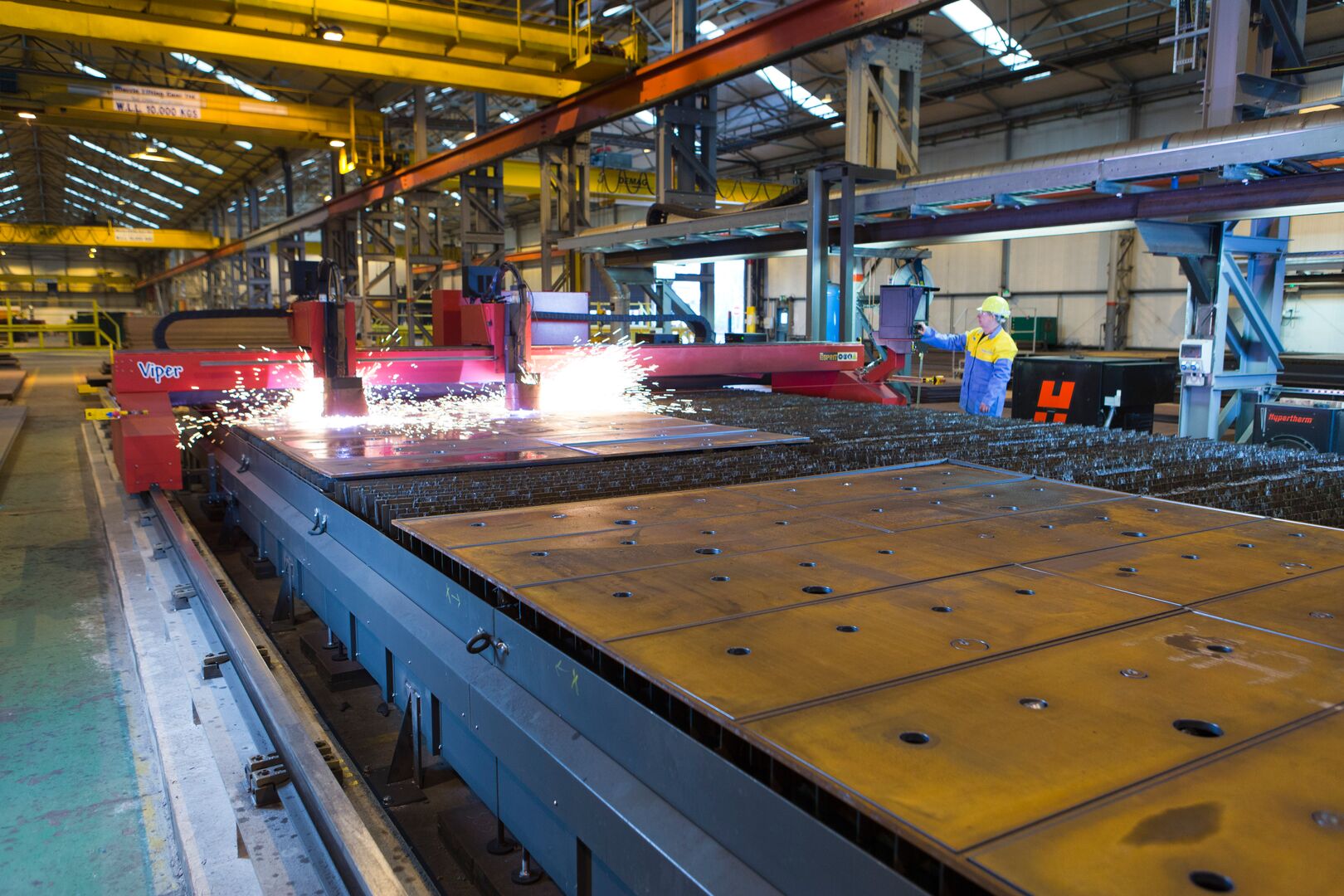 Processing equipment at the Automotive Service Centre, Steelpark